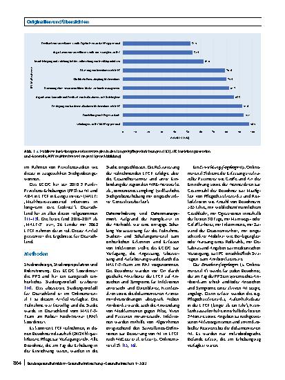 Vorschauseite 2: Nosokomiale Infektionen und Antibiotikaanwendung in Langzeitpflegeeinrichtungen. Deutsche Ergebnisse der dritten europäischen Punkt-Prävalenz-Erhebung HALT-3