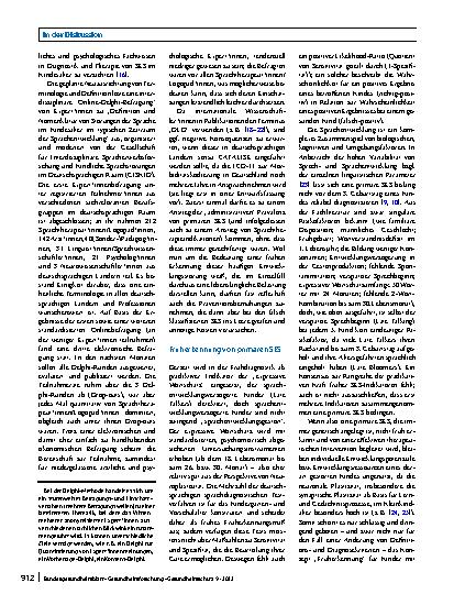 Vorschauseite 4: Früherkennung primärer Sprachentwicklungsstörungen – zunehmende Relevanz durch Änderung der Diagnosekriterien?