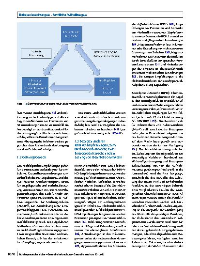 Vorschauseite 3: Anforderungen an die Hygiene bei der Reinigung und Desinfektion von Flächen