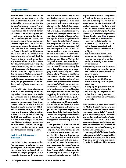 Vorschauseite 6: Der Kongress Armut und Gesundheit 2022 vor dem Hintergrund der aktuellen Krisen