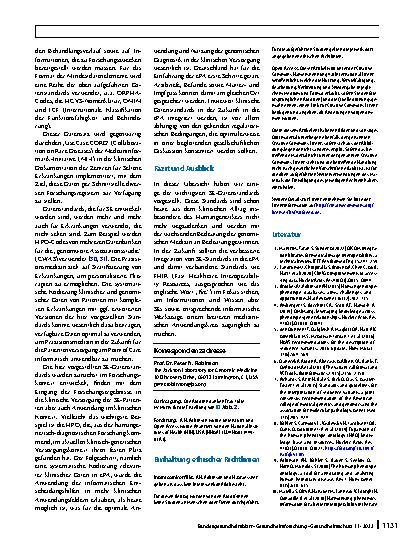 Vorschauseite 6: Datenstandards für Seltene Erkrankungen