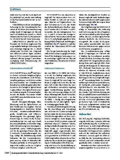 Vorschauseite 4: Übersicht über die in der EU zugelassenen COVID-19-Impfstoffe – von der Technologie über die klinische Prüfung zur Zulassung