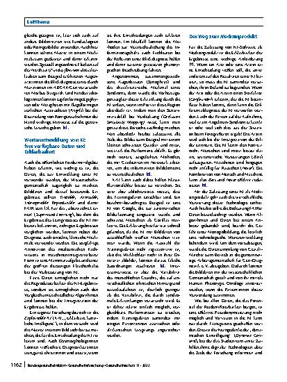 Vorschauseite 4: Künstliche Intelligenz bei der Diagnose Seltener Erkrankungen: die Entwicklung der Phänotyp-Analyse