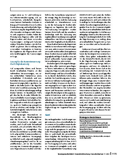 Vorschauseite 6: Evidenzbasierte Arzneimittelversorgung bei Seltenen Erkrankungen: die Rolle der Digitalisierung
