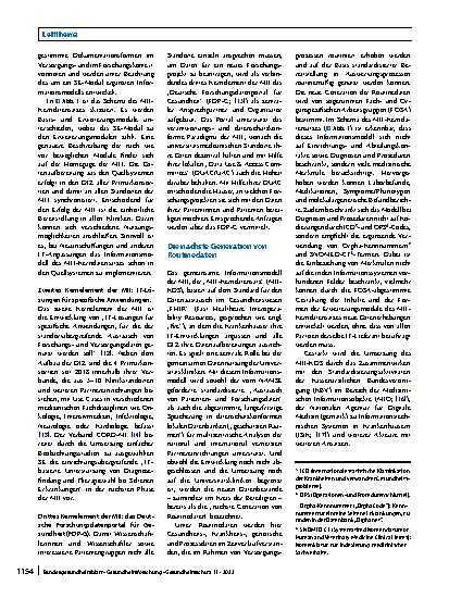Vorschauseite 4: Die Medizininformatik-Initiative und Seltene Erkrankungen: Routinedaten der nächsten Generation für Diagnose, Therapiewahl und Forschung