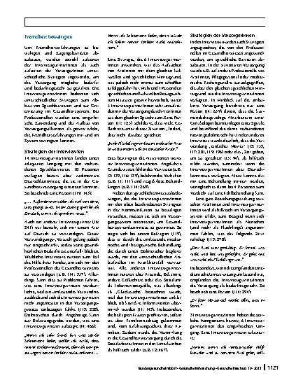 Vorschauseite 5: Erfahrungen von Menschen mit Fluchtgeschichte bei der Inanspruchnahme der Gesundheitsversorgung in Deutschland – Erkenntnisse einer qualitativen Studie