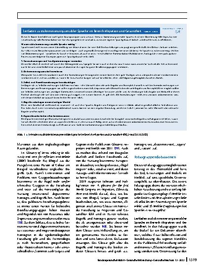 Vorschauseite 4: Diskriminierungssensible Sprache in der Forschung zu Migration und Gesundheit – eine Handreichung