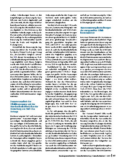 Vorschauseite 5: Bewertung klinischer Arzneimittelprüfungen durch Ethikkommissionen: Änderungen durch die neue EU-Verordnung 536/2014 (CTR) und nötige Harmonisierungsmaßnahmen