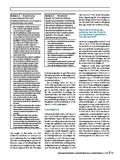 Vorschauseite 4: Die nationale Begleitgesetzgebung zum Genehmigungsverfahren klinischer Prüfungen mit Humanarzneimitteln im Rahmen der Verordnung (EU) Nr. 536/2014