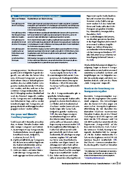 Vorschauseite 2: Transparenz in der klinischen Forschung: Welchen Beitrag leistet die neue EU-Verordnung 536/2014?