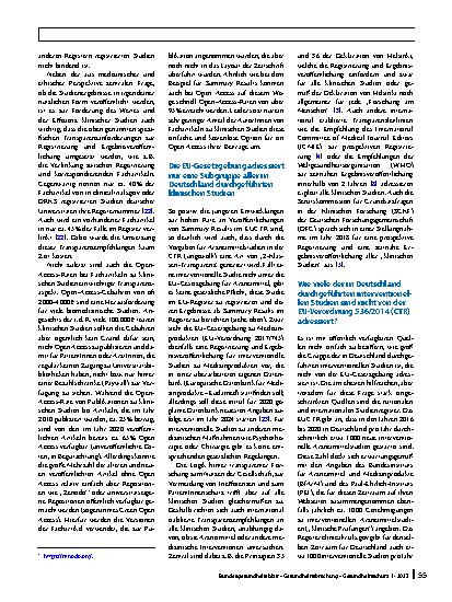 Vorschauseite 4: Transparenz in der klinischen Forschung: Welchen Beitrag leistet die neue EU-Verordnung 536/2014?