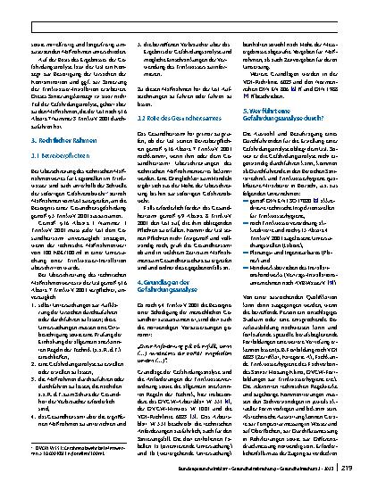 Vorschauseite 2: Empfehlungen für die Durchführung einer Gefährdungsanalyse gemäß Trinkwasserverordnung
