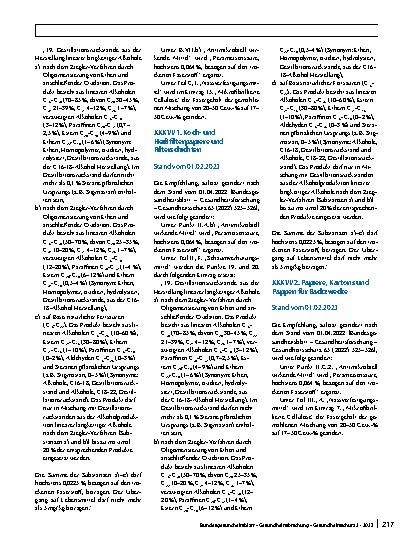 Vorschauseite 2: Gesundheitliche Beurteilung von Materialien und Gegenständen für den Lebensmittelkontakt im Rahmen des Lebensmittelund Futtermittelgesetzbuches