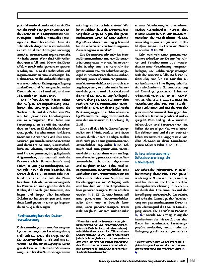 Vorschauseite 2: Dateninfrastrukturen für die Gesundheitsforschung
