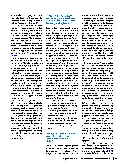 Vorschauseite 4: Mobile Gesundheitstechnologien, soziale Gerechtigkeit und populationsbezogene Vulnerabilitäten