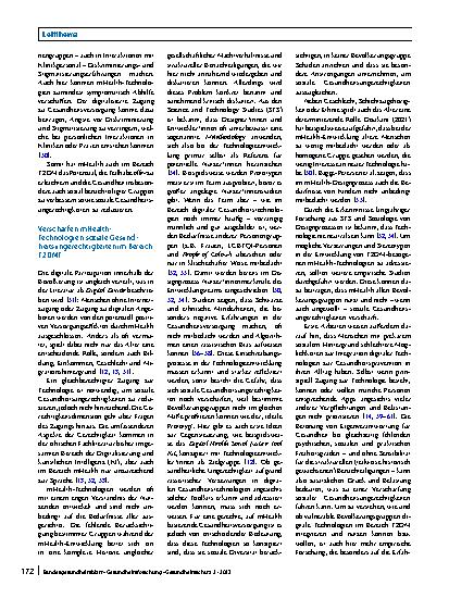 Vorschauseite 5: Mobile Gesundheitstechnologien, soziale Gerechtigkeit und populationsbezogene Vulnerabilitäten