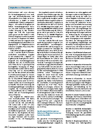 Vorschauseite 6: Pflegeheim-sensitive Krankenhausfälle und Ansätze zur Verringerung der Hospitalisierung von Pflegeheimbewohnerinnen und -bewohnern