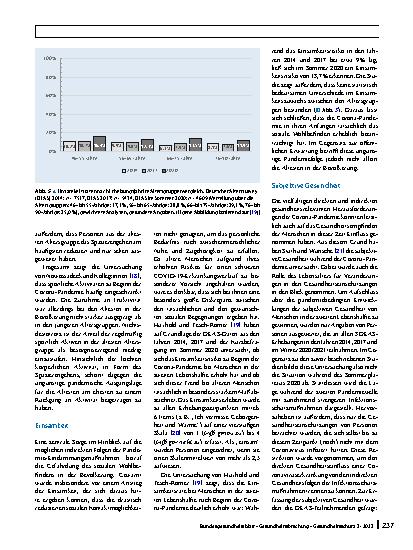 Vorschauseite 6: Ältere Menschen im ersten Jahr der COVID-19-Pandemie: Gesundheitsrelevante Befunde aus dem Deutschen Alterssurvey (DEAS)