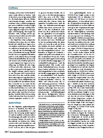 Vorschauseite 2: Die Situation von Menschen mit geistiger Behinderung in der COVID-19-Pandemie – Risikofaktoren, Problembereiche, Maßnahmen