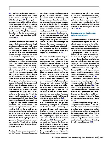 Vorschauseite 5: Die Situation von Menschen mit geistiger Behinderung in der COVID-19-Pandemie – Risikofaktoren, Problembereiche, Maßnahmen