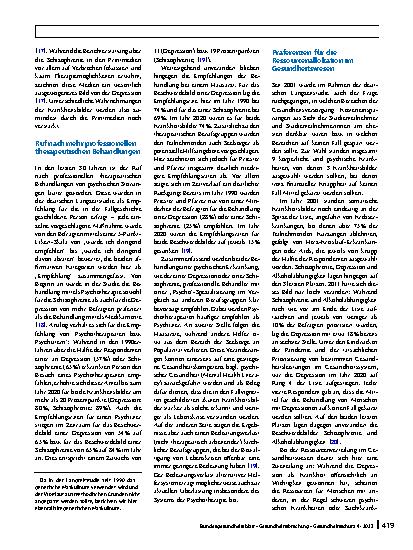 Vorschauseite 4: Die Einstellung der deutschen Bevölkerung zu psychischen Störungen