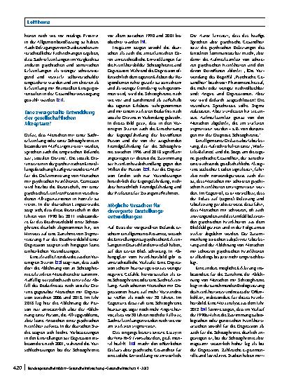 Vorschauseite 5: Die Einstellung der deutschen Bevölkerung zu psychischen Störungen