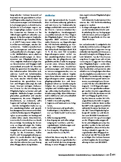 Vorschauseite 2: Prävention von Pflegebedürftigkeit