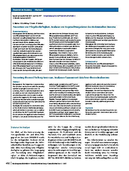 Vorschauseite 3: Prävention von Pflegebedürftigkeit