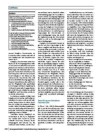 Vorschauseite 2: Entwicklung und Evaluation komplexer Interventionen in der Pflege