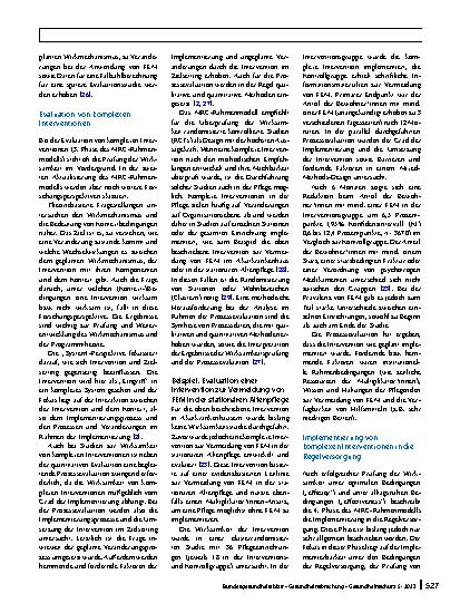 Vorschauseite 5: Entwicklung und Evaluation komplexer Interventionen in der Pflege