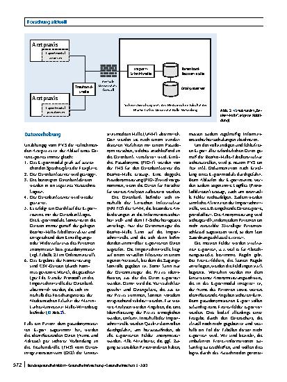 Vorschauseite 4: BeoNet-Halle – Aufbau einer multifunktionalen Datenbank zur automatisierten Extraktion von Versorgungsdaten aus Hausund Facharztpraxen