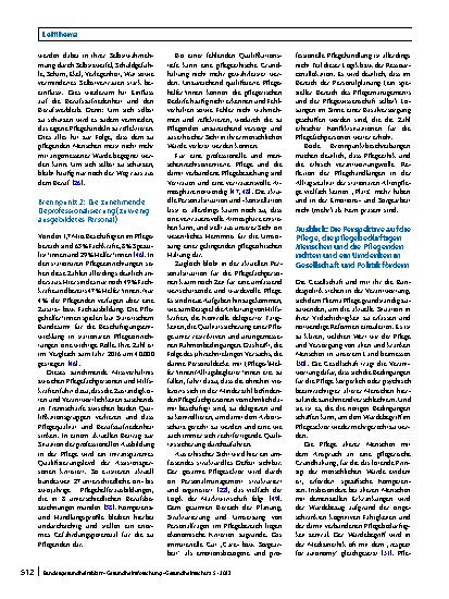 Vorschauseite 5: Pflegeethik und der Auftrag der Pflege – Gegenwärtige Grenzen am Beispiel der stationären Altenpflege