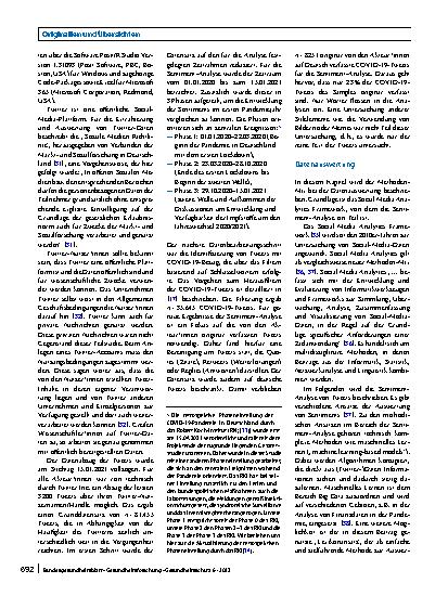 Vorschauseite 4: Emotionalität in der COVID-19-Krisenkommunikation von Behörden und unabhängigen Expert*innen auf Twitter