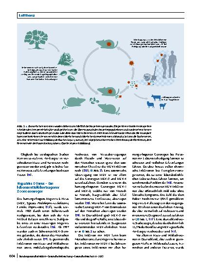 Vorschauseite 6: Virale Zoonosen in Deutschland aus der One Health-Perspektive