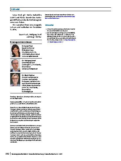 Vorschauseite 2: One Health: Gesundheit von Mensch, Tier und Umwelt