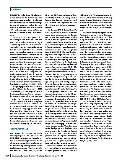 Vorschauseite 2: Einmal geimpft, immer geimpft? Routinedatenanalyse zur wiederholten Influenzaimpfung von ≥ 60-Jährigen