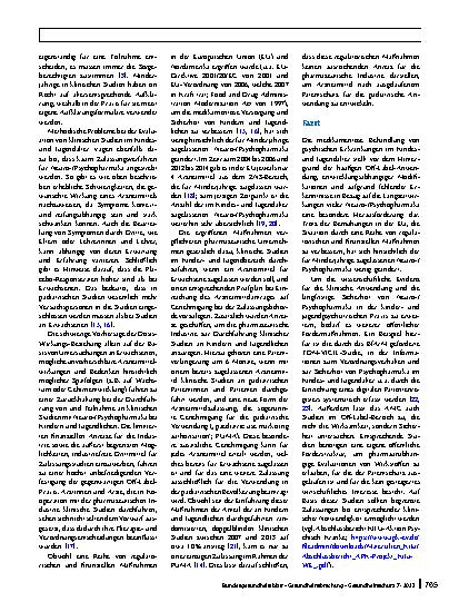 Vorschauseite 5: Besonderheiten und Probleme der Psychopharmakologie im Kindesund Jugendalter