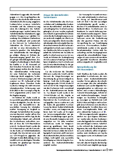 Vorschauseite 2: Nutzung von Routinedaten unterschiedlicher gesetzlicher Krankenkassen: Ein Erfahrungsbericht aus der TIM-HF2-Studie zur Datenerschließung, -validierung und -aufbereitung