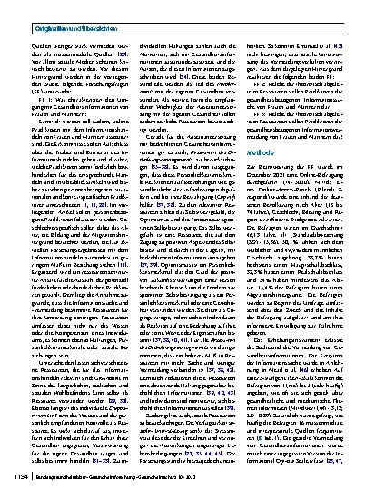 Vorschauseite 2: Ein geschlechterspezifischer Blick auf das gesundheitsbezogene Informationshandeln, seine Treiber und Barrieren