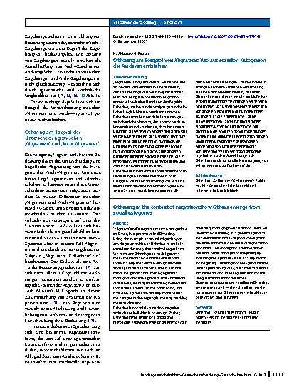 Vorschauseite 3: Othering am Beispiel von Migration: Wie aus sozialen Kategorien die Anderen entstehen