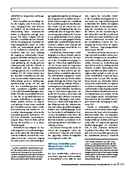 Vorschauseite 2: Das Lehrnetzwerk Migration und Gesundheit: Ausund Weiterbildung konsolidieren und weiterentwickeln