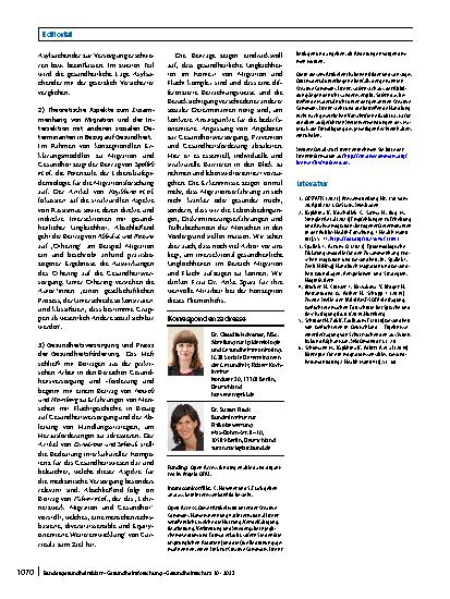 Vorschauseite 2: Intersektional und komplex: Aktuelle Forschung und Praxis im Bereich Migration, Flucht und Gesundheit. Welche Aspekte sollten berücksichtigt werden?