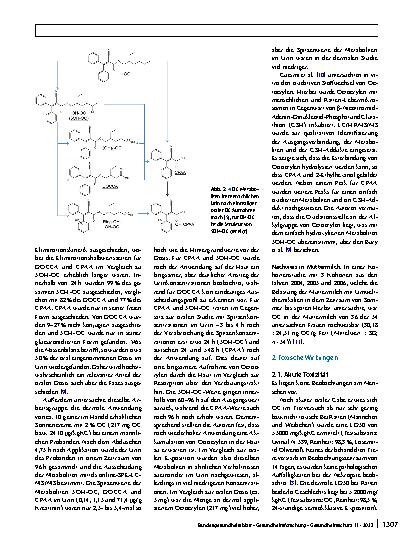 Vorschauseite 4: Stoffmonographie für Octocrylen – HBM-​Werte für die Metaboliten 2-Cyano-3,3-diphenylacrylsäure (CPAA) und 2-(Carboxymethyl)butyl 2-cyano-3,3-diphenylacrylat (Dinor-OC-​Carbonsäur…