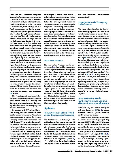 Vorschauseite 5: Indikative Präventionsprogramme zur Förderung der seelischen Gesundheit im Vorund Grundschulalter: Teilnahmebereitschaft von Kinderärzt*innen und Familien an einer innovativen Ver…