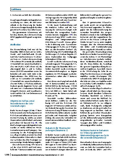Vorschauseite 2: ZApprO versus ZÄPrO: Ergebnisse einer ersten Vergleichsstudie