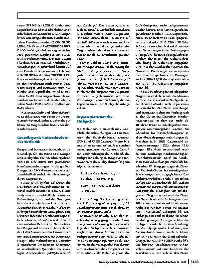 Vorschauseite 2: Zu hoch geschätzte Prävalenz von lebensbedrohlichen und lebensverkürzenden Erkrankungen bei Kindern und Jugendlichen in Deutschland – Kommentar zum Artikel von Burgio und Jennesse…