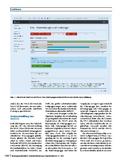 Vorschauseite 5: NKLZ 2.0: Die Weiterentwicklung des Nationalen Kompetenzbasierten Lernzielkatalogs Zahnmedizin als Basis für die Ausgestaltung der neuen Approbationsordnung
