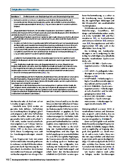Vorschauseite 4: Vorteile und Ansätze eines Qualitätsmanagementsystems in biomedizinischen Forschungslaboratorien