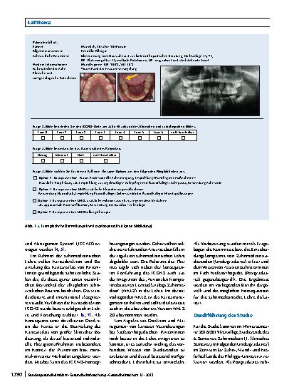 Vorschauseite 2: Einschätzung von kariösen Zahnläsionen und Therapieoptionen: Vergleich der Kenntnisse von Studierenden der Zahnmedizin und AssistenzzahnärztInnen für Kieferorthopädie