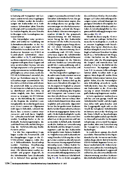 Vorschauseite 6: Einschätzung von kariösen Zahnläsionen und Therapieoptionen: Vergleich der Kenntnisse von Studierenden der Zahnmedizin und AssistenzzahnärztInnen für Kieferorthopädie